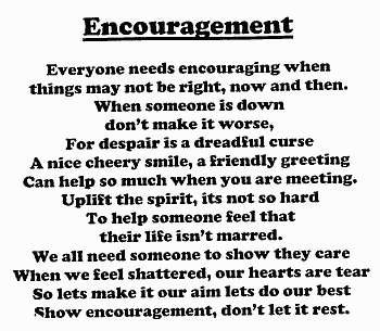 Encouragement